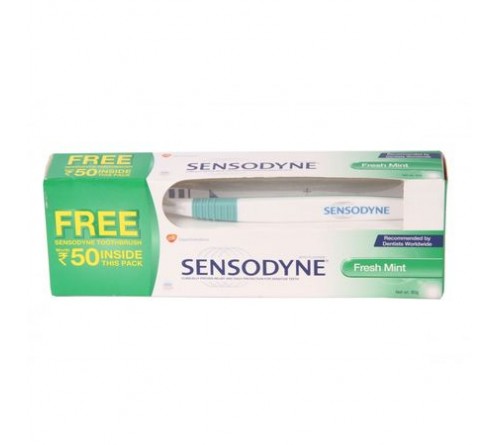 Sensodyne Fresh Mint 70Gm (Free Toothbrush 50/-)
