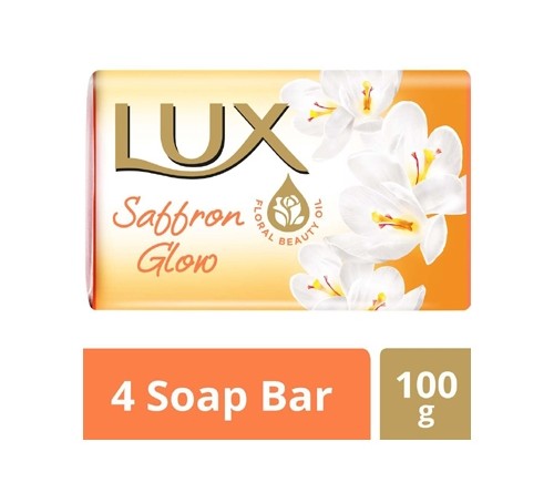 Lux Saffron Glow Soap 4*100