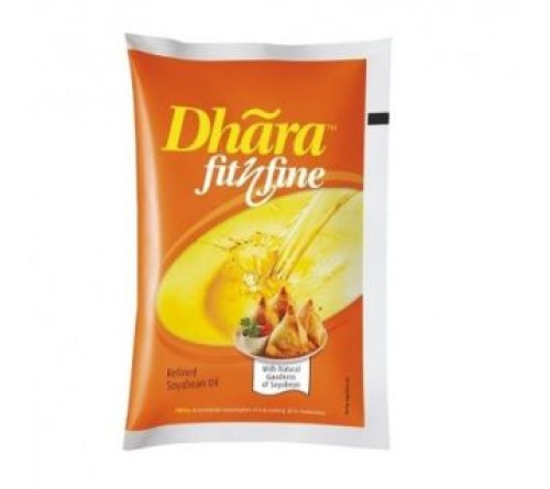 Dhara Soya Fit & Fine Oil 1Ltr