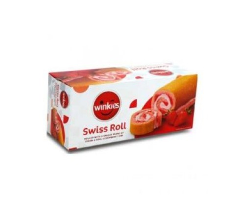 Winkies Swiss Roll Strawberry