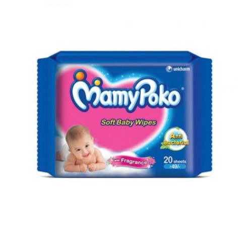 Mamy Poko Baby Wipes 20 Sheets